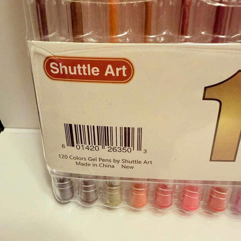 Shuttle Art Gel Pen Set 120 Unique Colors Part 1 Rainbow Art Supplies